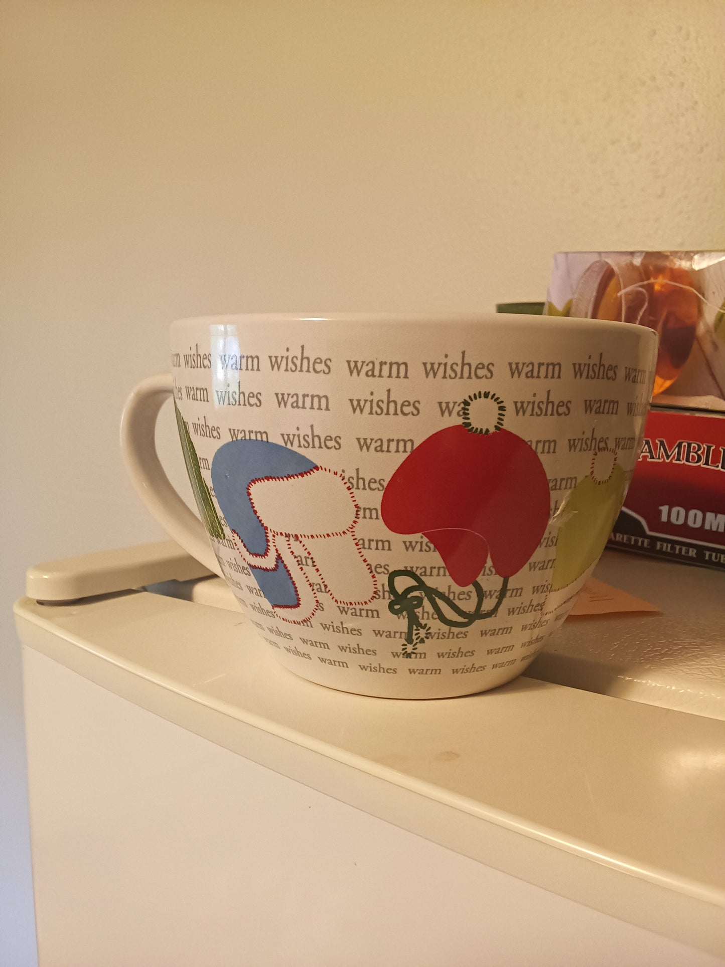 Coffe mug average large size , winter hats , dishwasher microwave safe